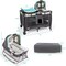 4-in-1 Convertible Portable Baby Playard Newborn Napper with Music and Toys